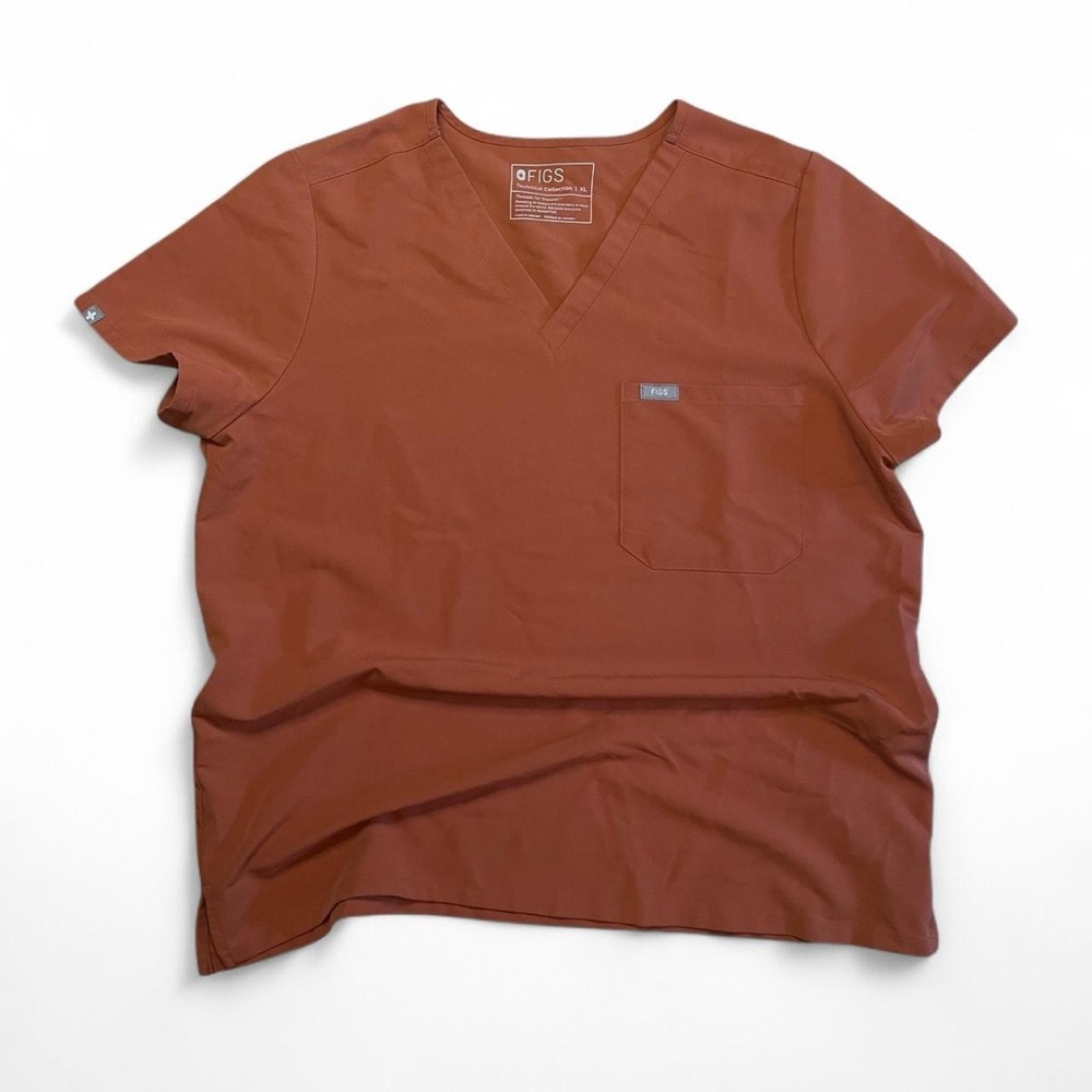 orange figs scrub top size XL